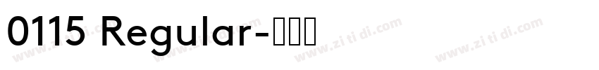 0115 Regular字体转换